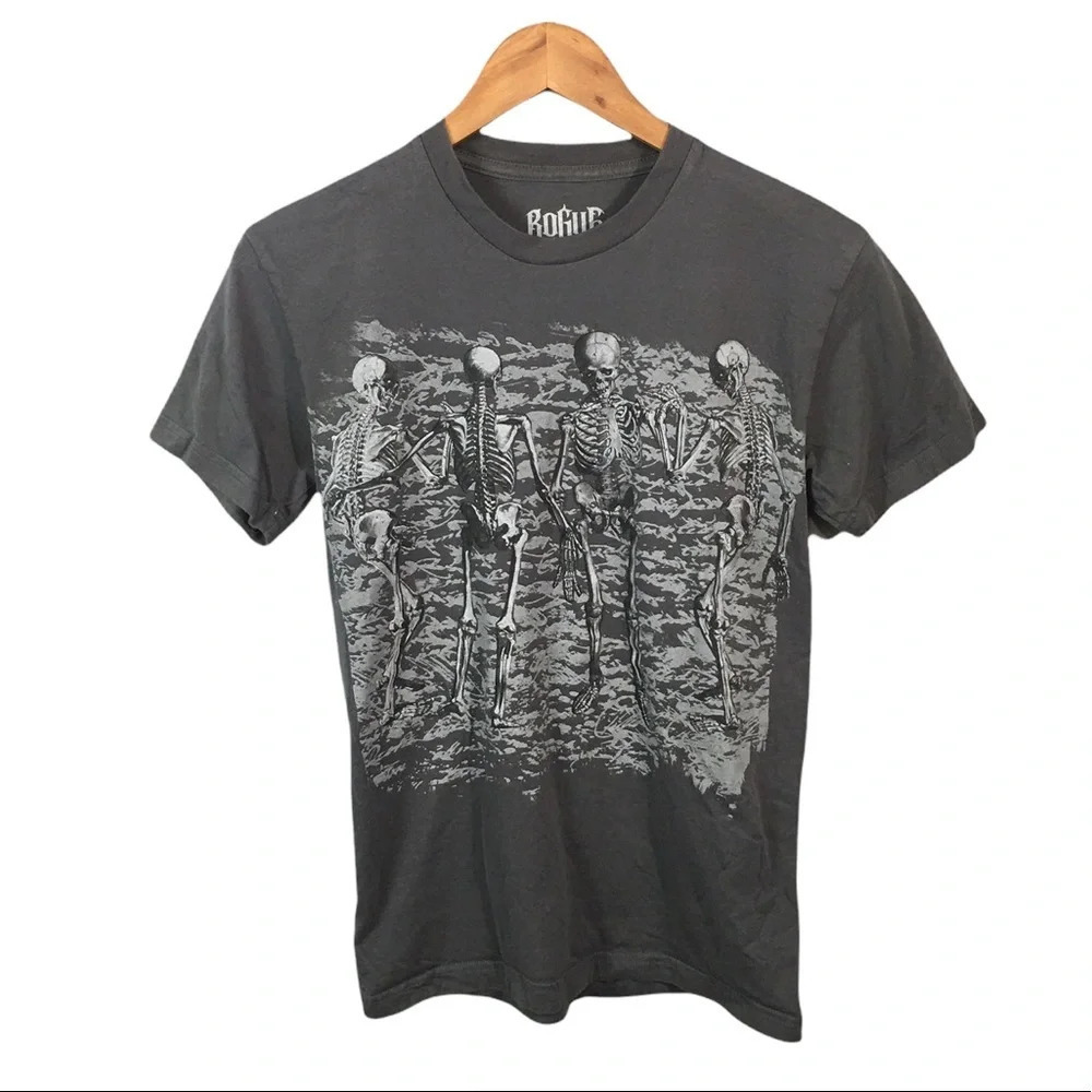 TS729 ROGUE Apparel Branding Skeletons Anatomy T Shirt S